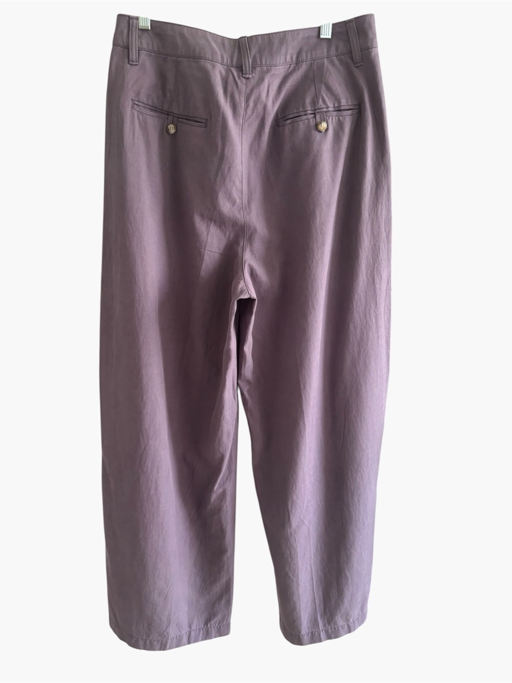 Madewell The Harlow Wide Leg Pants Smoky Grape High Waist Pockets Size 10 - Picture 8 of 16